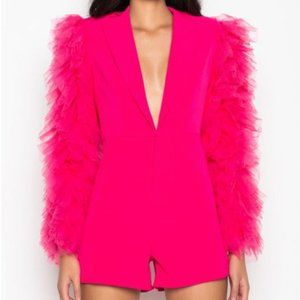 NWT AKIRA Do Things My Own Way Pink Romper